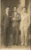 Oscar e seus irmo Jos e Otvio Fontes de Faria