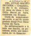 Congratulaes aos 93 anos de Otlio Maciel de faria