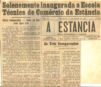 Nota sobre inaugurao da Escola Tcnica