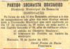 Convocao: Partido Socialista Brasileiro - 10/06/1955