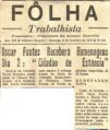 Homenagem Cidado de Estncia ao Prof. Oscar Fontes de Faria - 1972