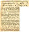 Comemorao do dia do Estatstico e Gegrafo