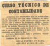 Informe - Abertura de incrio do curso de Contabilidade - 1954